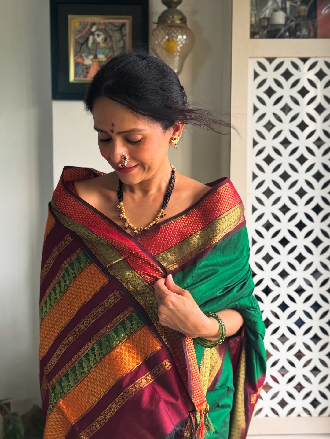 Aishwarya Narkar Saree Look