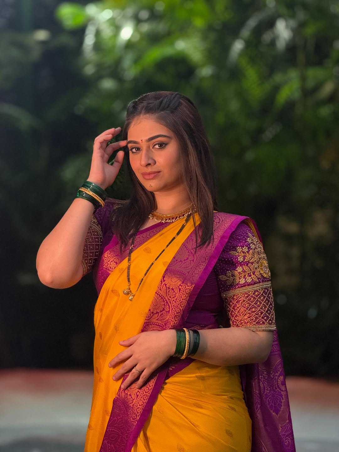 Aishwarya Shete Aari Work Blouse Design
