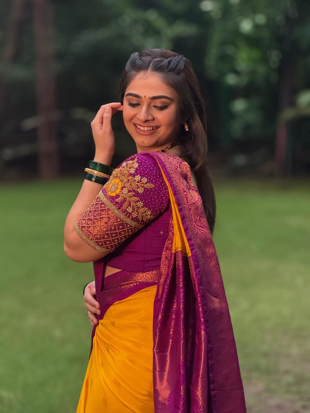 Aishwarya Shete Aari Work Blouse Design