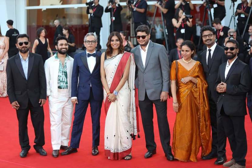 Anuparna Roy winning the Orizzonti Award for Best Director for SONGS OF FORGOTTEN TREES in Venic (1)