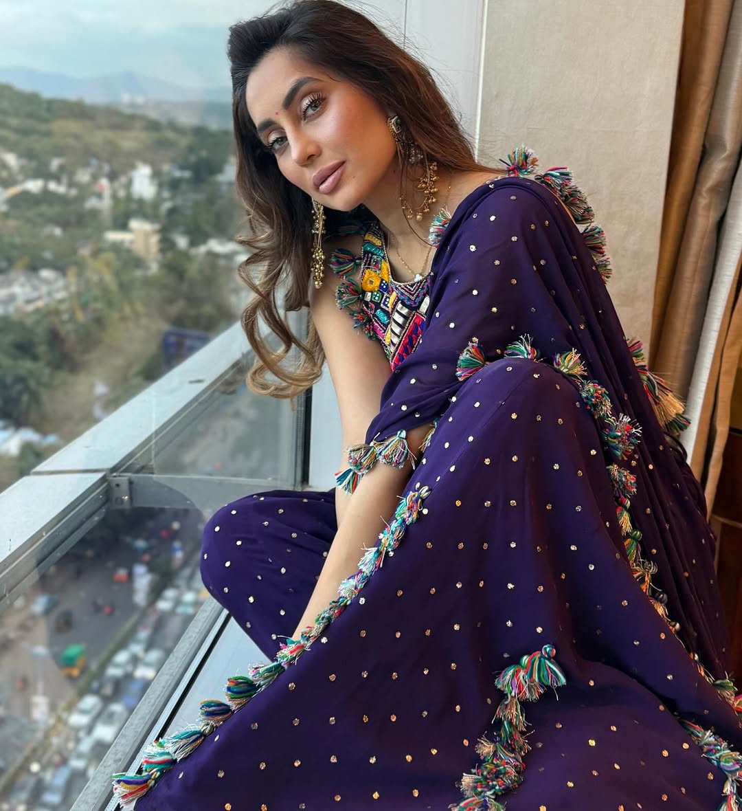 Anusha Dandekar Navratri look