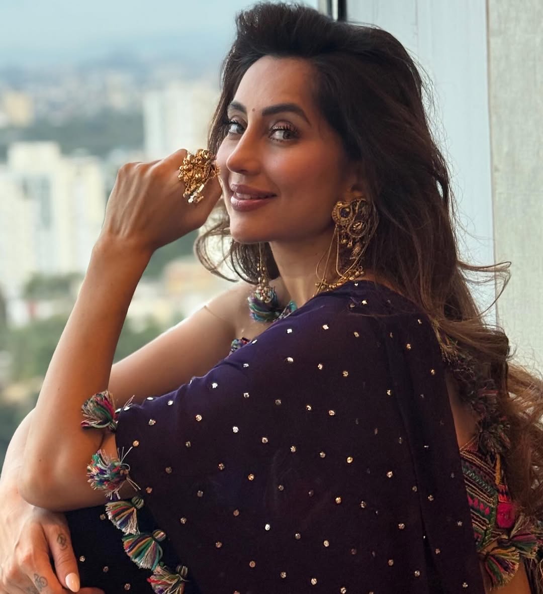 Anusha Dandekar Navratri look