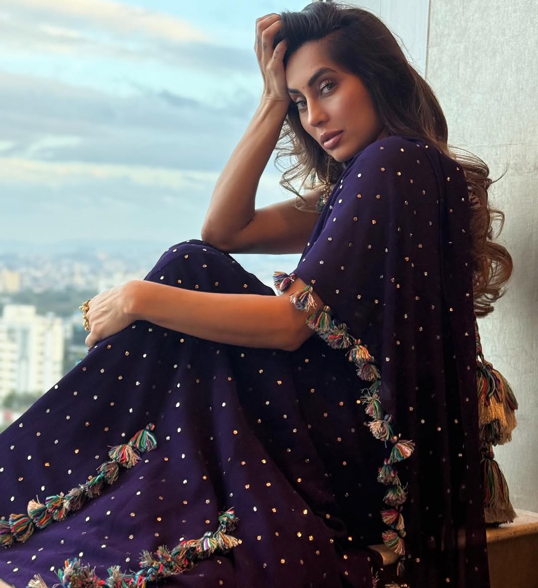Anusha Dandekar Navratri look