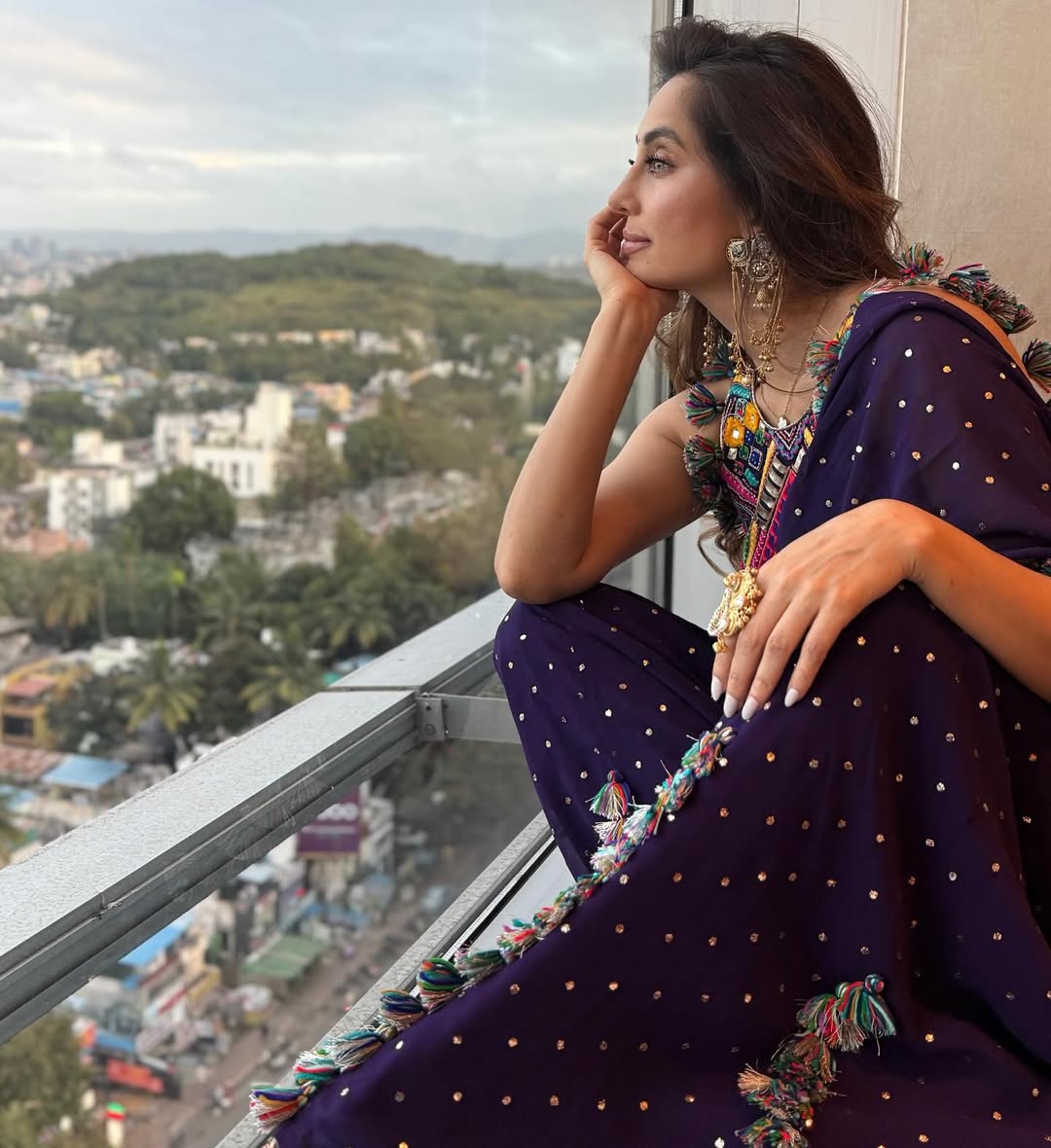 Anusha Dandekar Navratri look