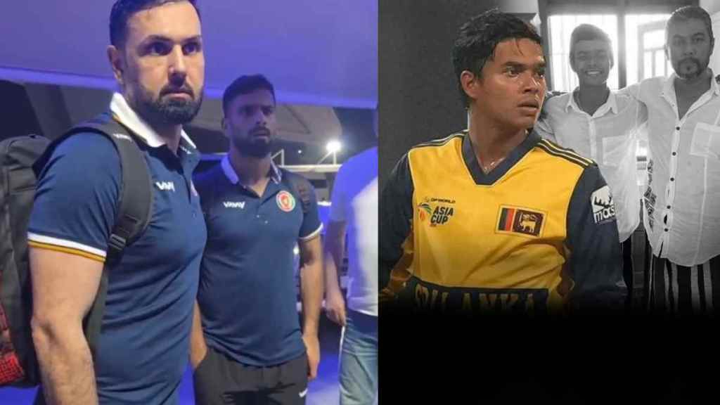Mohammad Nabi Shocked by Dunith Wellalage Father Death video