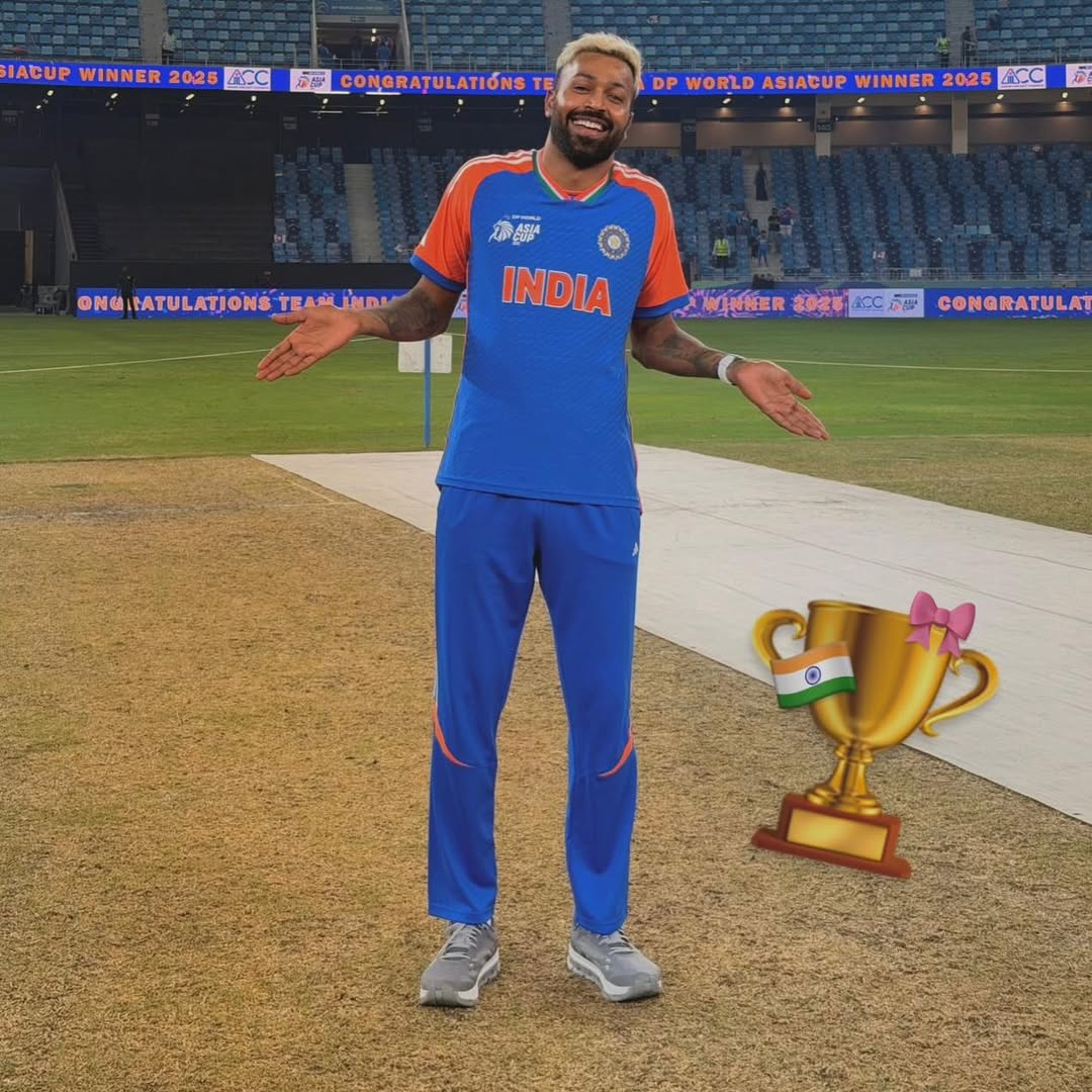 Asia Cup Indian Cricketers AI Generated Trophy
