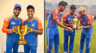 Asia Cup Indian Cricketers AI Generated Trophy