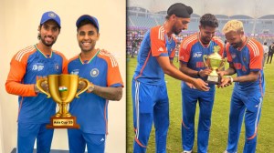 India Refuses Asia Cup Trophy 2025: भारतीय क्रिकेटपटूंचे AI ट्रॉफीबरोबर हटके सेलिब्रेशन; पाहा फोटो