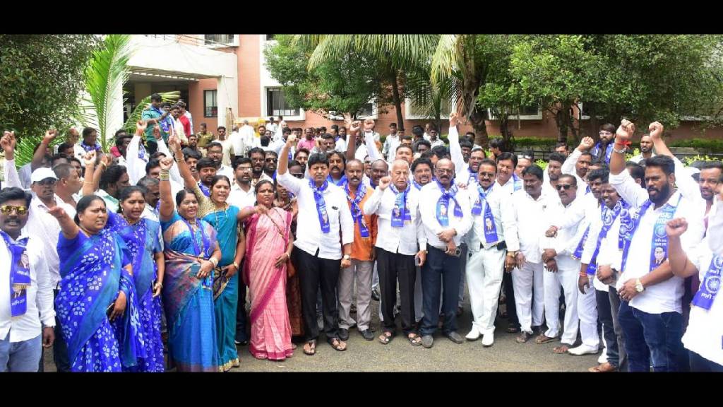 Athawale group's march to protest the attack in Jamkhed