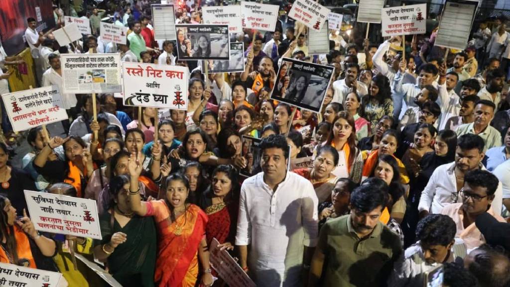 Traffic congestion is a big problem in Thane MNS holds long march
