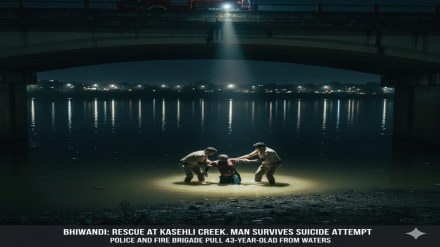 Bhiwandi Kasheli Creek Suicide Attempt Narpoli Police Bhiwandi Kasheli Creek Suicide Attempt Narpoli Police