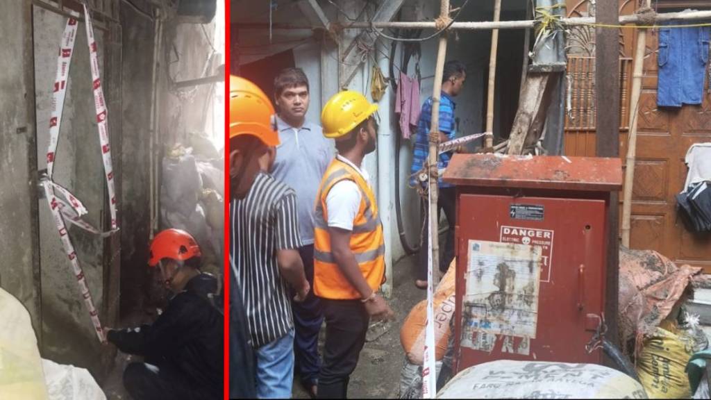 Building slab collapses in Thane.