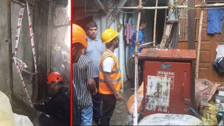 Building slab collapses in Thane.