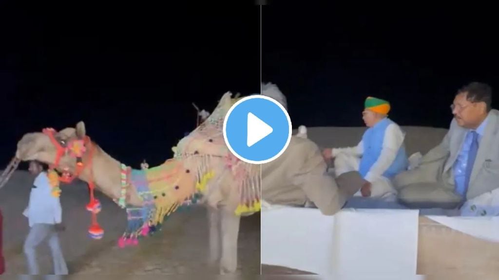 CJI BR Gavai enjoys camel ride