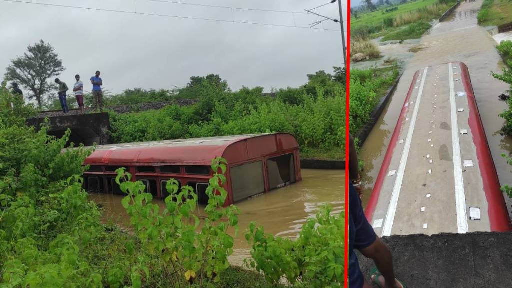 ST bus completely submerged in railway tunnel; fortunately, passengers were saved