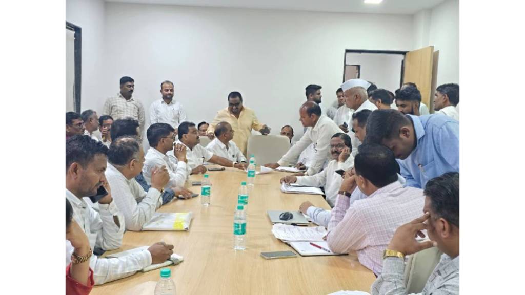 Unauthorized meeting at Chhagan Bhujbals liaison office Unauthorized meeting at Chhagan Bhujbals liaison office