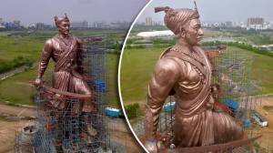 Photos: ४० फुटांचा चौथरा, १०० फूट उंची; छत्रपती संभाजी महाराजांचा जगातला सर्वात उंच पुतळा कुठे साकारतोय? काय आहेत वैशिष्ट्ये?