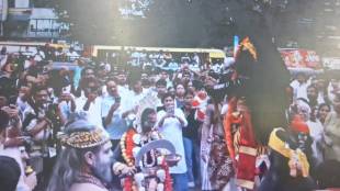 Congestion in Thane due to Tembhinaka Devi procession