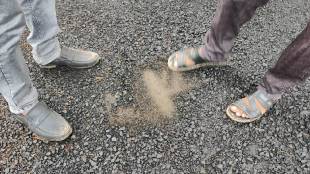 Road corruption in dhanora