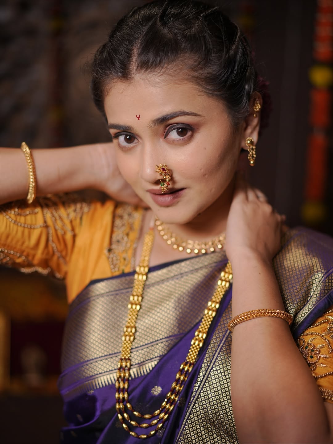 Dnyanada Ramtirthkar Paithani Nauvari Saree