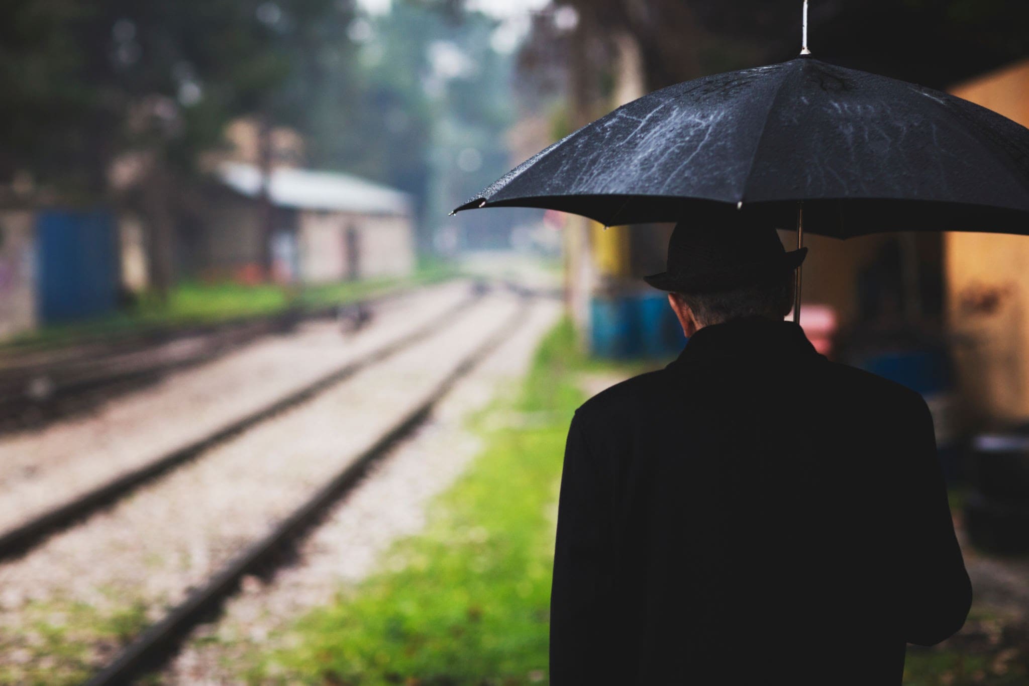Do Not Open Umbrella On Railway Track