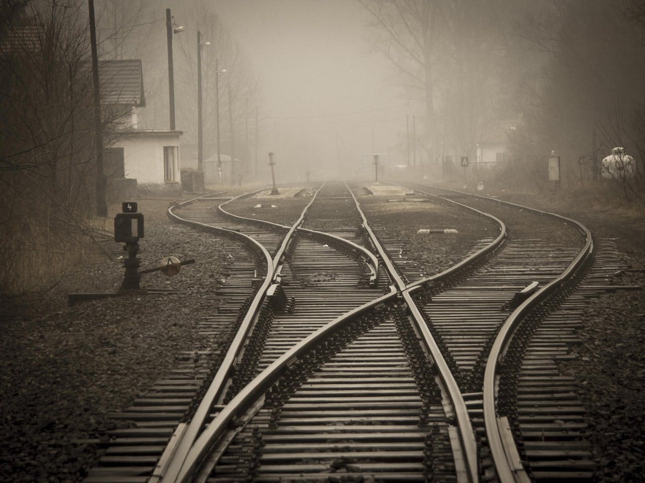 Do Not Open Umbrella On Railway Track