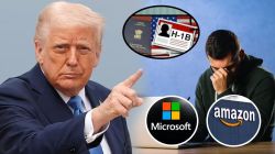 US H 1B Visa News: ‘रविवारच्या आधी अमेरिकेत परत या’, ट्रम्प यांच्या निर्णयामुळं Microsoft, Meta, Amazon कंपन्यांची धावाधाव; कर्मचाऱ्यांना दिला इशारा