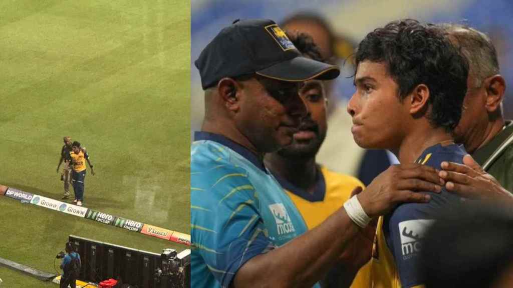 Sri Lanka Player Dunith Wallalage Father Dies Duirng SL vs AFG Match