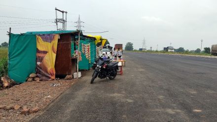 Encroachments troubling Jalgaon bypass highway traffic congestion NHAI neglect