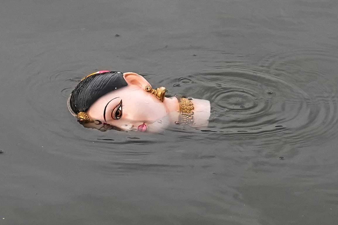 GAURI and ganesh VISARJAN on the seventh day of Ganesh Festival