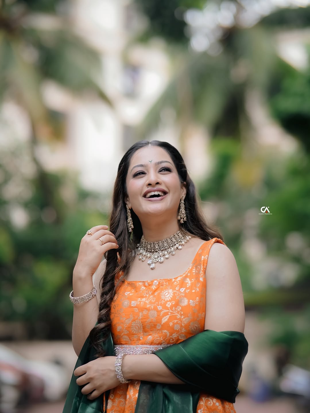 Girija Prabhu Green Paithani Saree Look