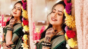 Girija Prabhu Green Paithani Saree Look