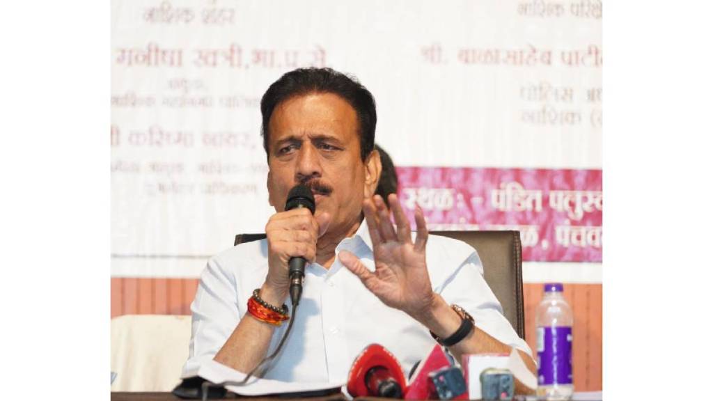 Girish Mahajans statement in Nashik Girish Mahajans statement in Nashik