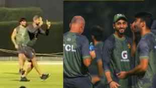 IND vs PAK Haris Rauf Taunt India heard screaming 6-0 during practice Watch Video