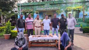 Illegal smuggling of sandalwood in the forest of Patur in the district
