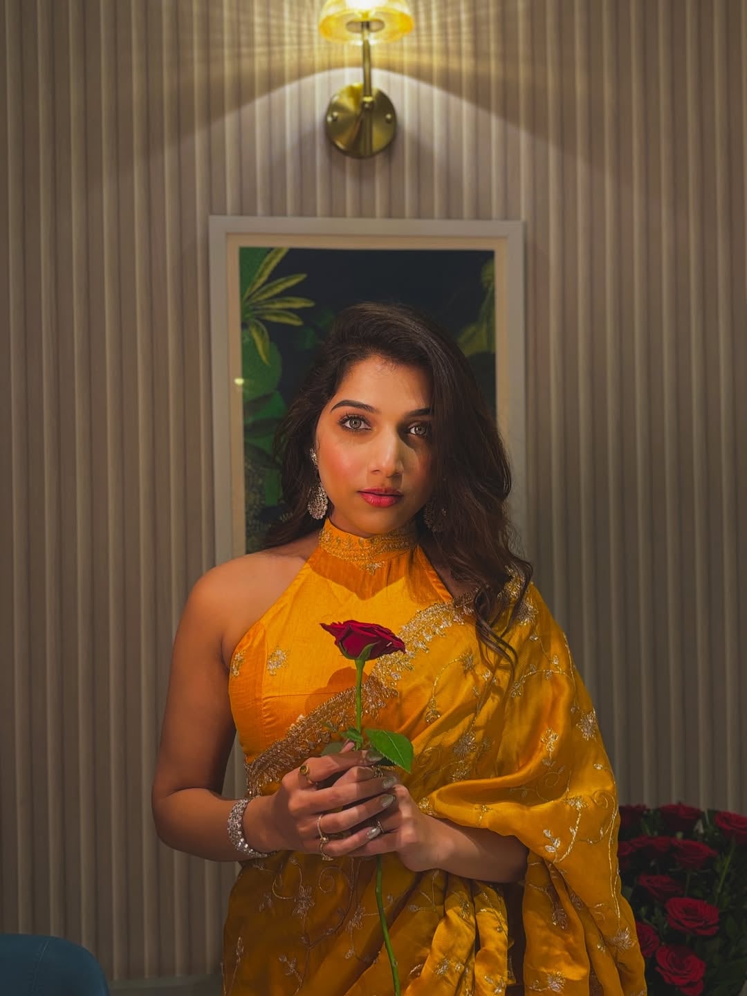 Jahnavi Killekar saree look