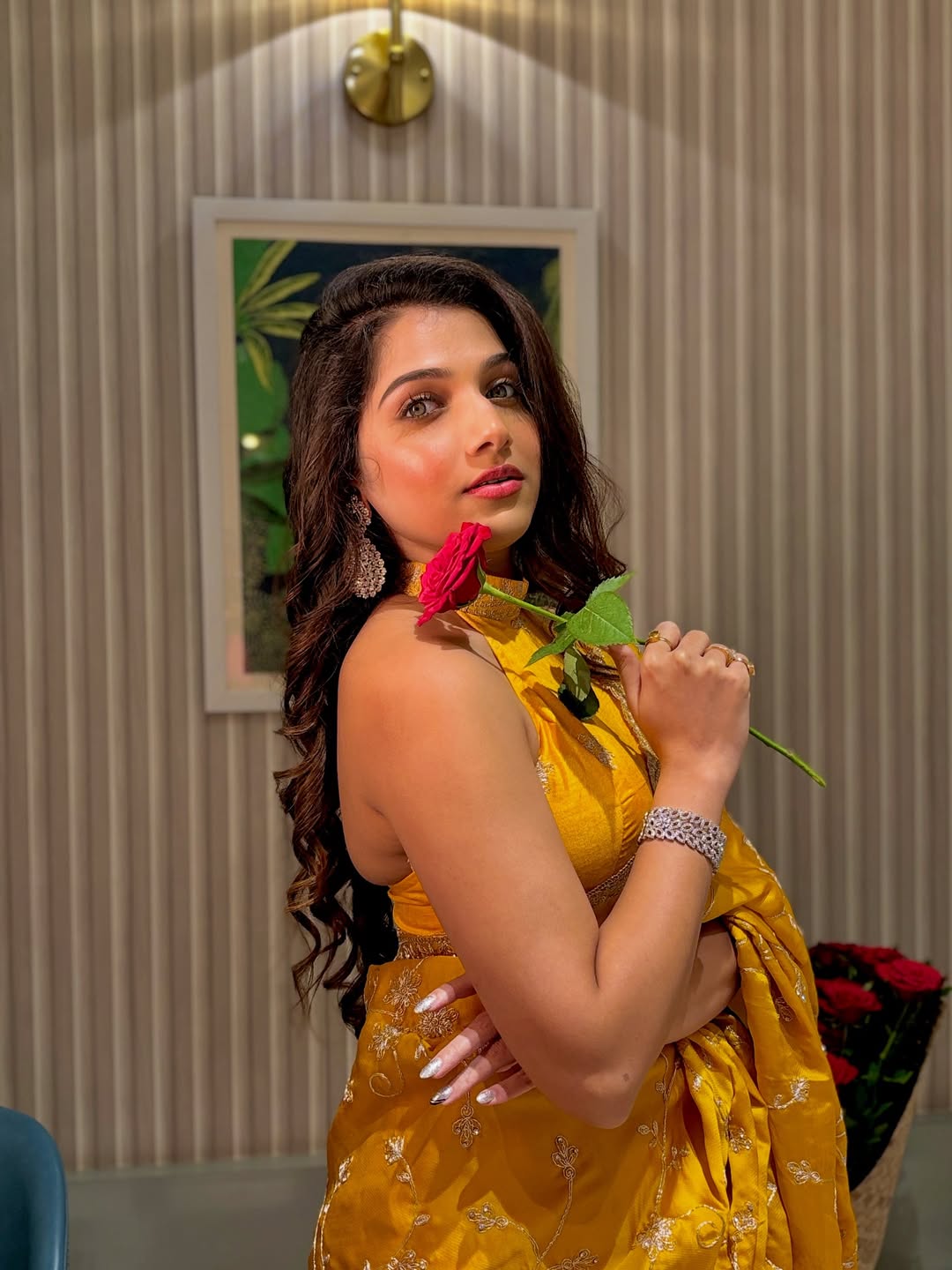 Jahnavi Killekar saree look