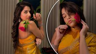 Jahnavi Killekar saree look