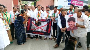Jalgaon ncp Protest Against gopichand Padalkar