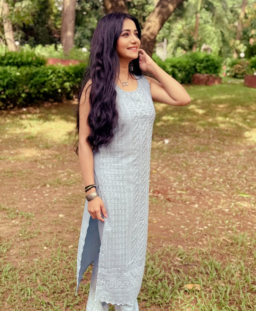 Jui Gadkari Grey Dress Look