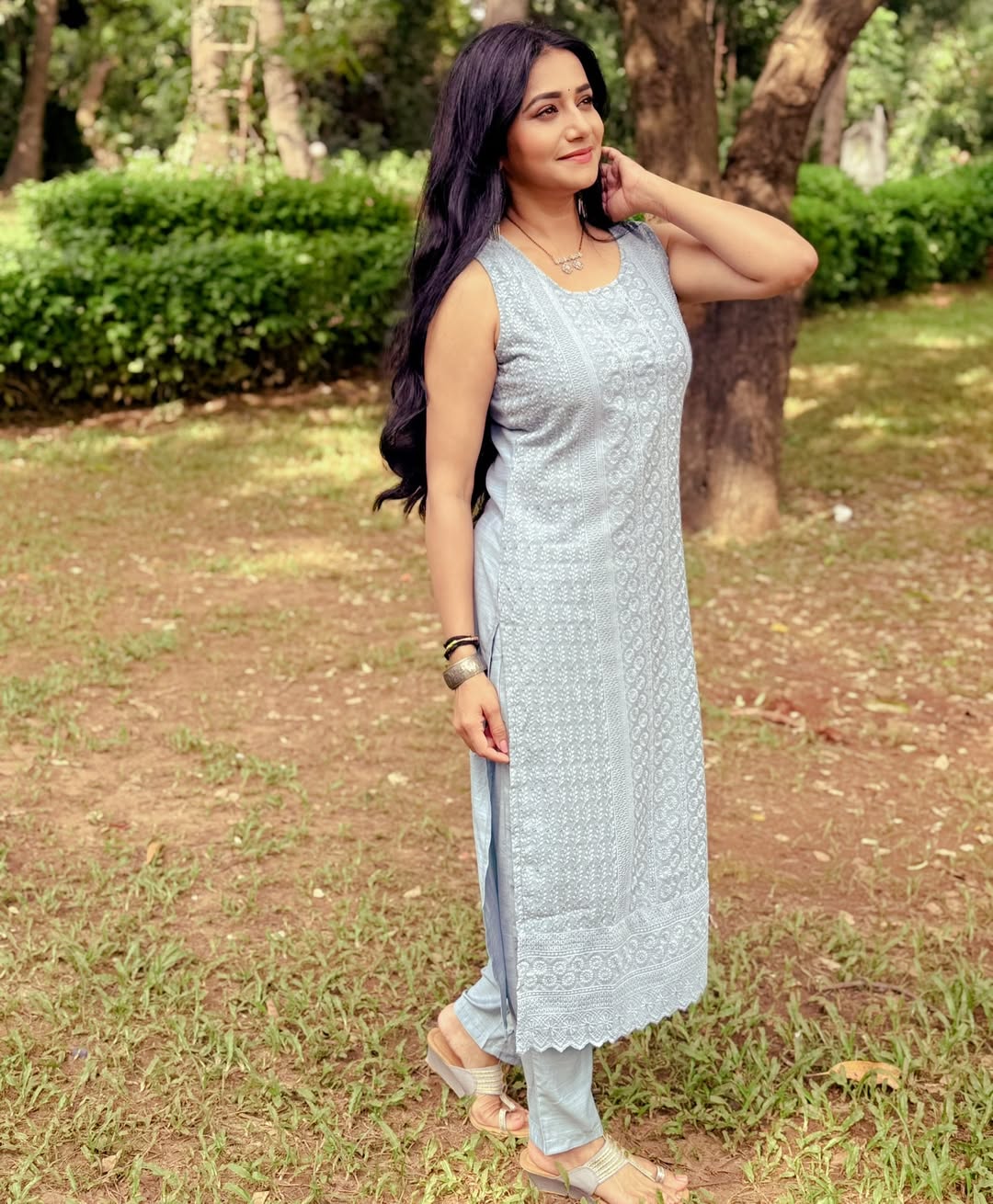 Jui Gadkari Grey Dress Look
