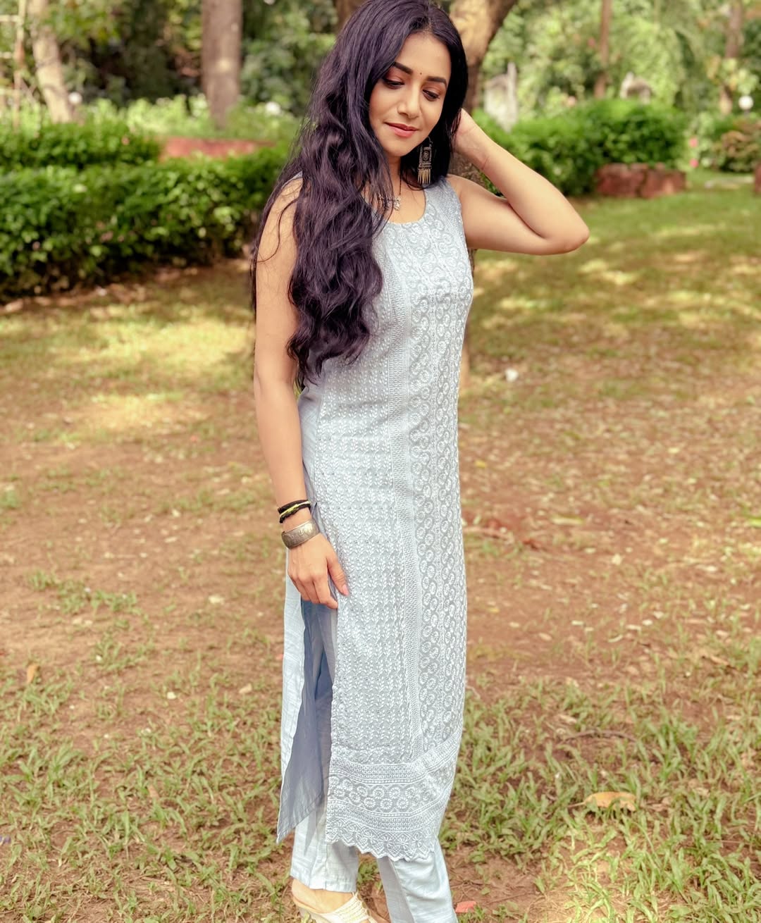 Jui Gadkari Grey Dress Look