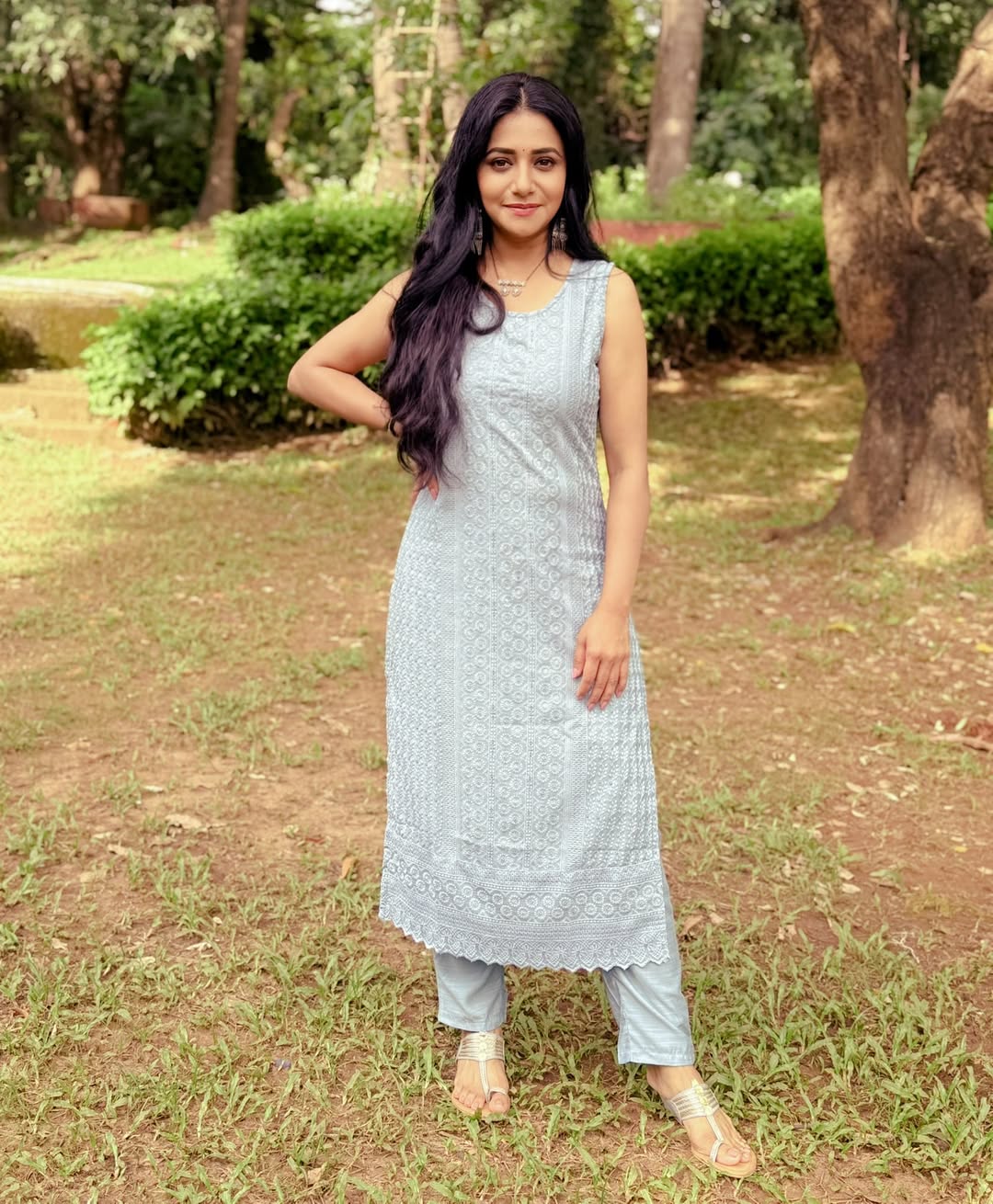 Jui Gadkari Grey Dress Look