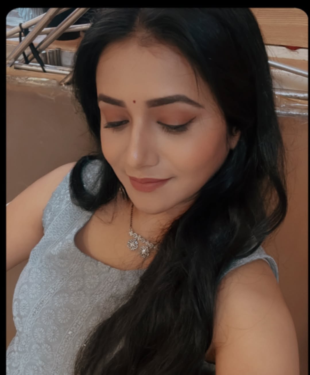Jui Gadkari Grey Dress Look