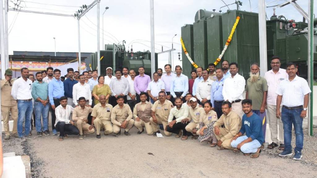 Construction of a short-term power substation in Kagal Industrial Estate