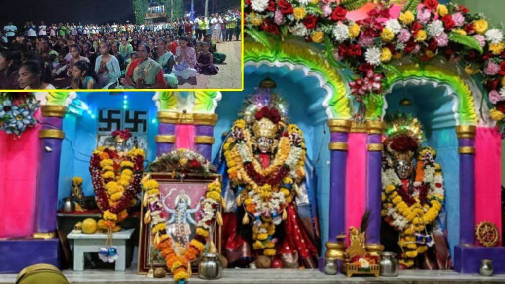 Navratri vigil at the ancient Kalika Devi temple in Arnala Fort