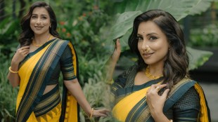 Kranti Redkar Yellow Saree Look