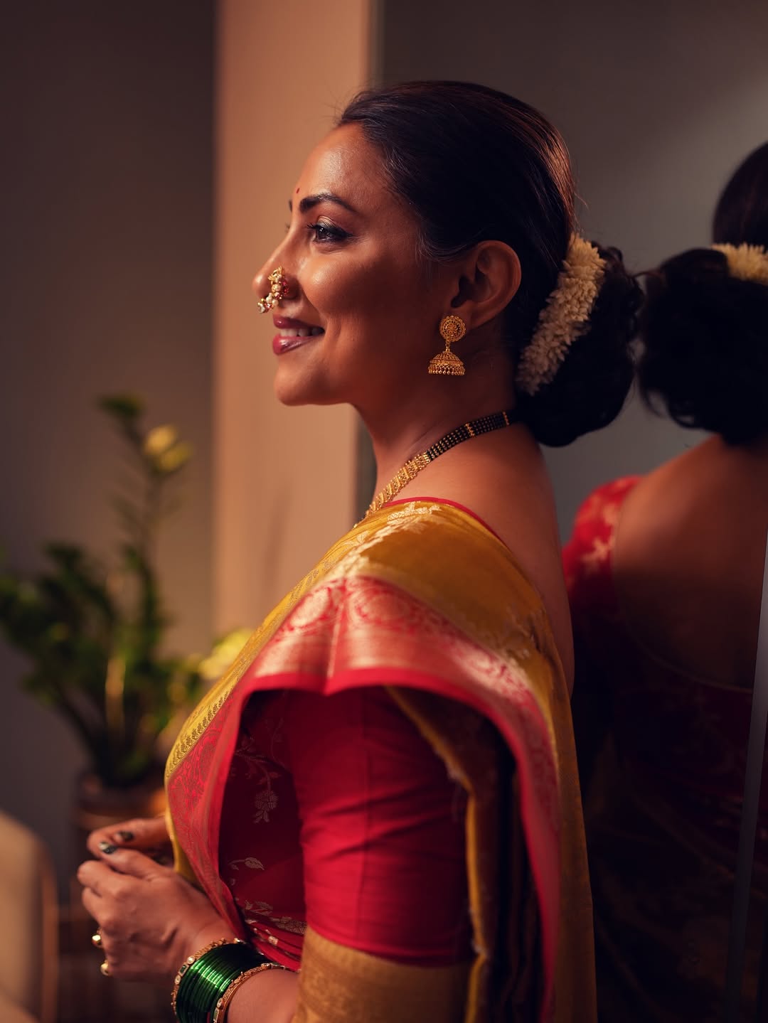 Kranti redkar saree look