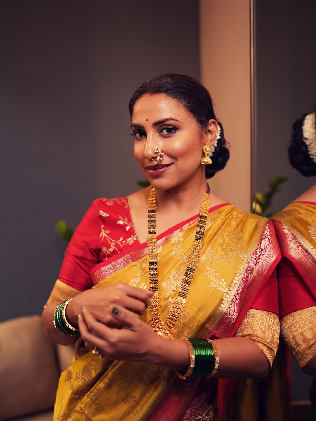 Kranti redkar saree look