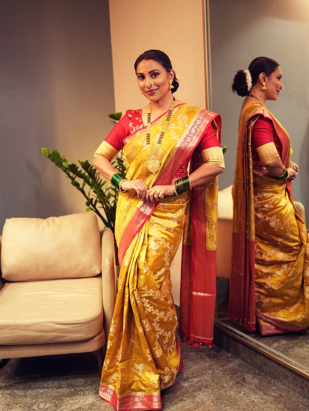 Kranti redkar saree look